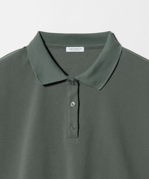 A DAY IN THE LIFE UNITED ARROWS（アデイインザライフユナイテッドアローズ）の「カノコ ワイドポロシャツ ＜A DAY IN THE LIFE＞（Tシャツ/カットソー・レディース・ロイヤルブルー/オリーブ/ダークグレー・FREE）」の12枚目の写真