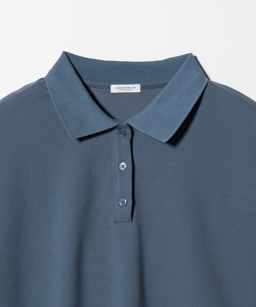 A DAY IN THE LIFE UNITED ARROWS（アデイインザライフユナイテッドアローズ）の「カノコ ワイドポロシャツ ＜A DAY IN THE LIFE＞（Tシャツ/カットソー・レディース・ロイヤルブルー/オリーブ/ダークグレー・FREE）」の15枚目の写真