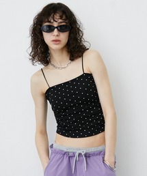 Dot Pattern Camisole Top/ドット柄カップ付きキャミソール