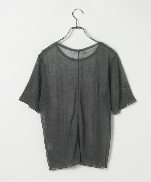 LEPSIM（レプシィム）の「シアープリーツデザインSS　839831（Tシャツ/カットソー・レディース・チャコールグレー/ブルー/ライム/アイボリー・FREE）」の5枚目の写真