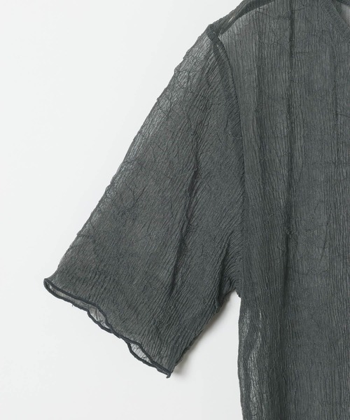 LEPSIM（レプシィム）の「シアープリーツデザインSS　839831（Tシャツ/カットソー・レディース・チャコールグレー/ブルー/ライム/アイボリー・FREE）」の7枚目の写真