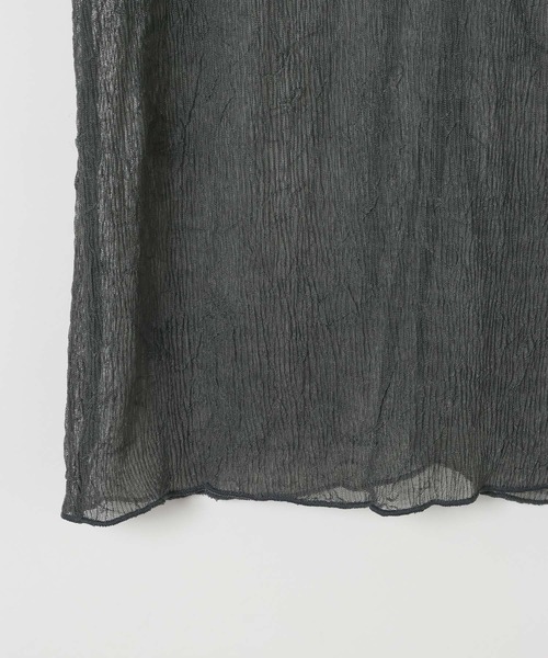 LEPSIM（レプシィム）の「シアープリーツデザインSS　839831（Tシャツ/カットソー・レディース・チャコールグレー/ブルー/ライム/アイボリー・FREE）」の8枚目の写真