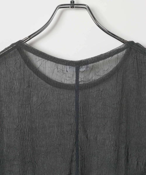 LEPSIM（レプシィム）の「シアープリーツデザインSS　839831（Tシャツ/カットソー・レディース・チャコールグレー/ブルー/ライム/アイボリー・FREE）」の9枚目の写真