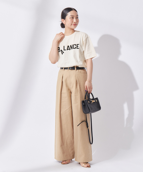 MIXTA(ミクスタ)の「《追加》MIXTA/ミクスタ 別注 BALANCE CREW Tシャツ(Tシャツ/カットソー・レディース・アイボリー・MEDIUM)」の3枚目の写真