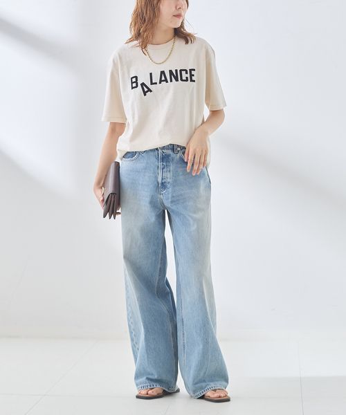 MIXTA(ミクスタ)の「《追加》MIXTA/ミクスタ 別注 BALANCE CREW Tシャツ(Tシャツ/カットソー・レディース・アイボリー・MEDIUM)」の7枚目の写真