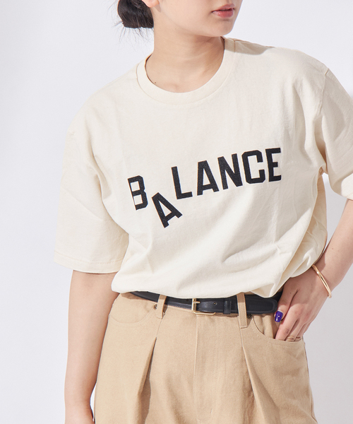 MIXTA(ミクスタ)の「《追加》MIXTA/ミクスタ 別注 BALANCE CREW Tシャツ(Tシャツ/カットソー・レディース・アイボリー・MEDIUM)」の10枚目の写真