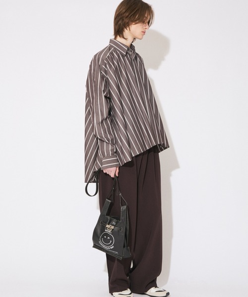 beautiful people(ビューティフルピープル)の「gratitude market shoulder bag(ショルダーバッグ・レディース・ブラック/グレー/グレイッシュベージュ/キャメル・FREE)」の7枚目の写真