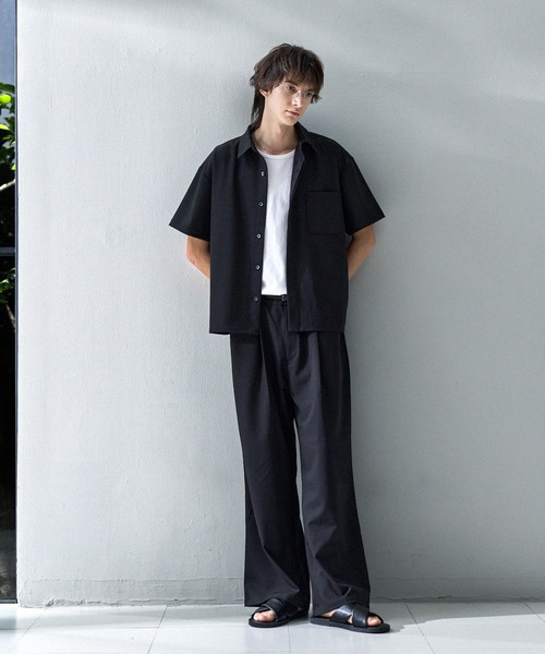 ASTRONOMY(アストロノミー)の「【セットアップ対応】リネンミックスワンタックストレートパンツ(その他パンツ・メンズ・グレー/ブラック・S/M/L/XL)」の9枚目の写真