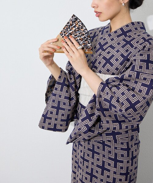 Whim Gazette(ウィムガゼット)の「扇子(和装小物・レディース・ネイビー/ベージュ・FREE)」の8枚目の写真