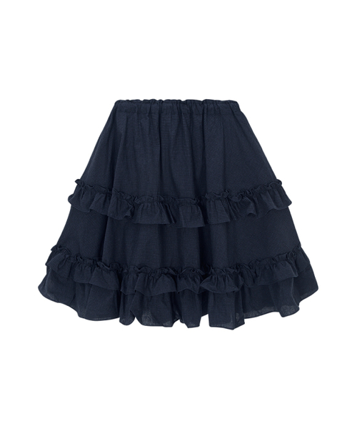 ASON(アズオン)の「CHECK KANGKANG MIDI SKIRT / NAVY(スカート・レディース・その他・FREE)」の3枚目の写真