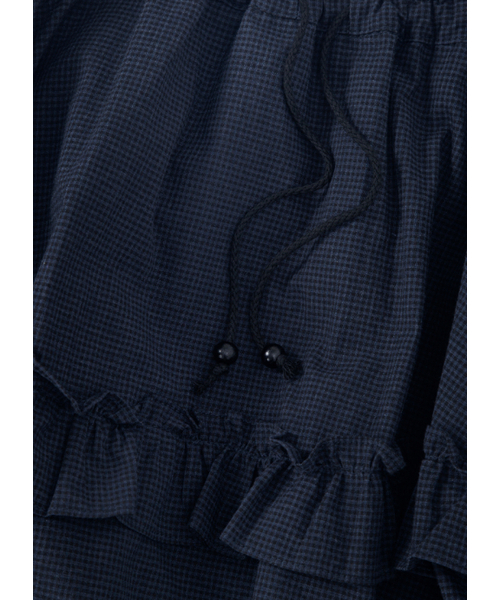 ASON(アズオン)の「CHECK KANGKANG MIDI SKIRT / NAVY(スカート・レディース・その他・FREE)」の4枚目の写真