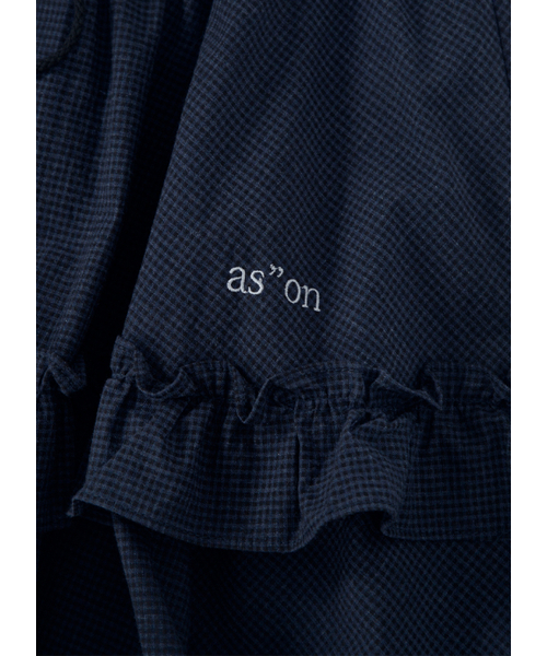 ASON(アズオン)の「CHECK KANGKANG MIDI SKIRT / NAVY(スカート・レディース・その他・FREE)」の5枚目の写真