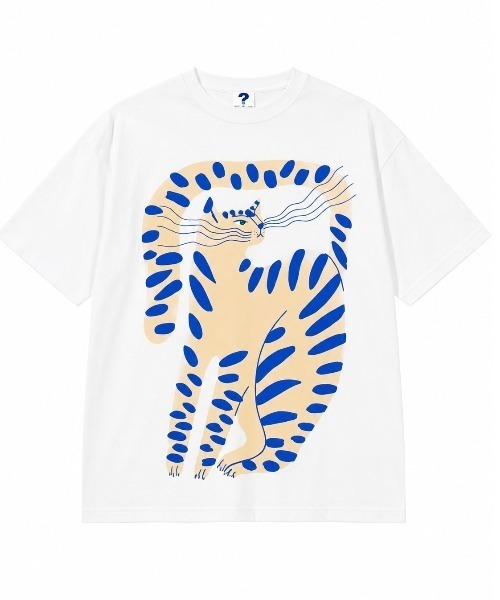 FreeZone(フリーゾーン)の「アートプリントオーバーサイズTシャツ(Tシャツ/カットソー・メンズ・ブラック/ピンク/ホワイト・F)」の4枚目の写真