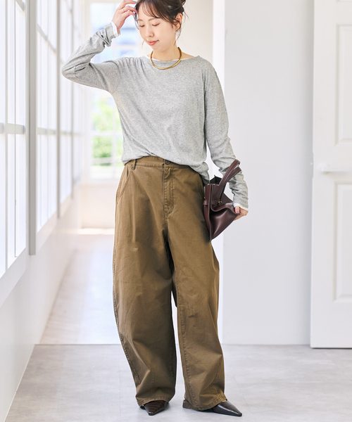 Spick & Span(スピックアンドスパン)の「《新色有り / 追加》シアーボートネックプルオーバー(Tシャツ/カットソー・レディース・その他1/マルチ/ホワイト・FREE)」の10枚目の写真