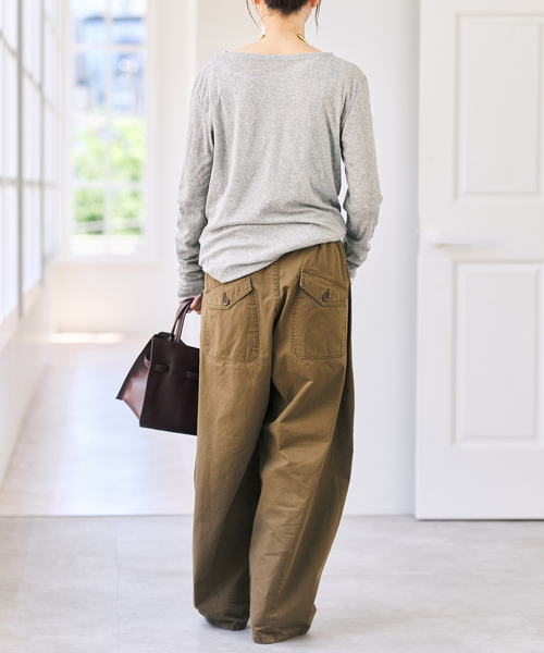 Spick & Span(スピックアンドスパン)の「《新色有り / 追加》シアーボートネックプルオーバー(Tシャツ/カットソー・レディース・その他1/マルチ/ホワイト・FREE)」の11枚目の写真