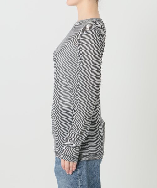 Spick & Span(スピックアンドスパン)の「《新色有り / 追加》シアーボートネックプルオーバー(Tシャツ/カットソー・レディース・その他1/マルチ/ホワイト・FREE)」の16枚目の写真