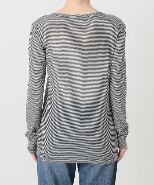 Spick & Span(スピックアンドスパン)の「《新色有り / 追加》シアーボートネックプルオーバー(Tシャツ/カットソー・レディース・その他1/マルチ/ホワイト・FREE)」の17枚目の写真