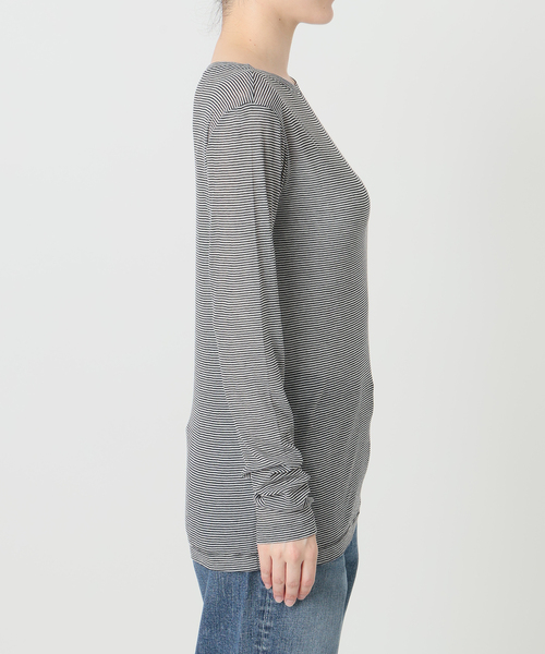 Spick & Span(スピックアンドスパン)の「《新色有り / 追加》シアーボートネックプルオーバー(Tシャツ/カットソー・レディース・その他1/マルチ/ホワイト・FREE)」の18枚目の写真