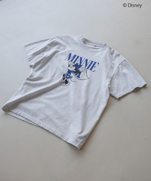 Andemiu（アンデミュウ）の「【Disney】Minnie / T-shirt（Tシャツ/カットソー・レディース・オフホワイト/グレー・FREE）」の2枚目の写真