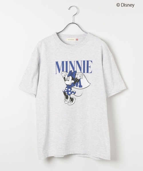 Andemiu（アンデミュウ）の「【Disney】Minnie / T-shirt（Tシャツ/カットソー・レディース・オフホワイト/グレー・FREE）」の9枚目の写真