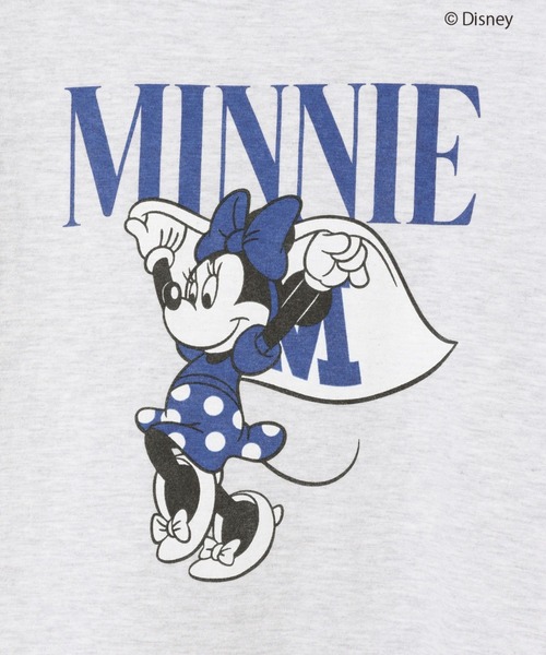 Andemiu（アンデミュウ）の「【Disney】Minnie / T-shirt（Tシャツ/カットソー・レディース・オフホワイト/グレー・FREE）」の7枚目の写真