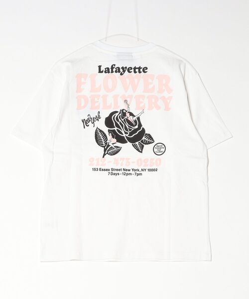 LFYT(エルエフワイティー)の「LFYT ラファイエット【Lafayette】- 半袖Tシャツ【FLOWER DELIVERY TEE LS260114】(Tシャツ/カットソー・メンズ・イエロー/チャコール/ホワイト・X-LARGE/LARGE/MEDIUM/XX-LARGE/SMALL)」の18枚目の写真