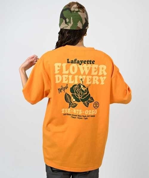 LFYT(エルエフワイティー)の「LFYT ラファイエット【Lafayette】- 半袖Tシャツ【FLOWER DELIVERY TEE LS260114】(Tシャツ/カットソー・メンズ・イエロー/チャコール/ホワイト・X-LARGE/LARGE/MEDIUM/XX-LARGE/SMALL)」の4枚目の写真