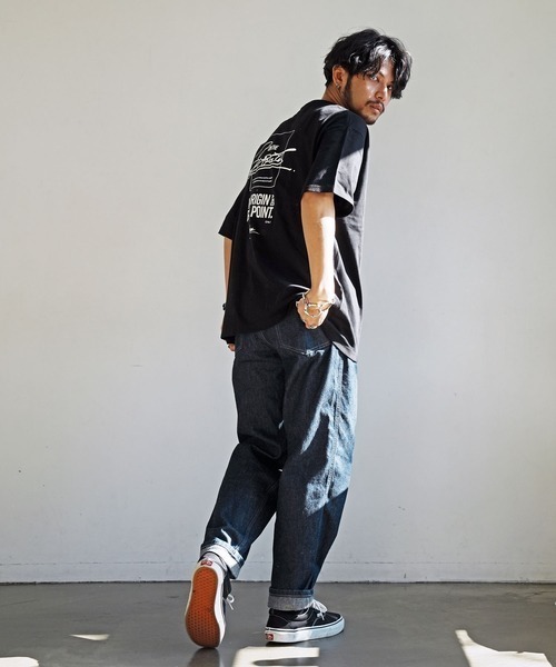 Leyline(レイライン)の「【Leyline】ビッグシルエットTシャツ「b/s street tee」(Tシャツ/カットソー・メンズ・ブラック/ホワイト・LARGE/X-LARGE/MEDIUM)」の11枚目の写真
