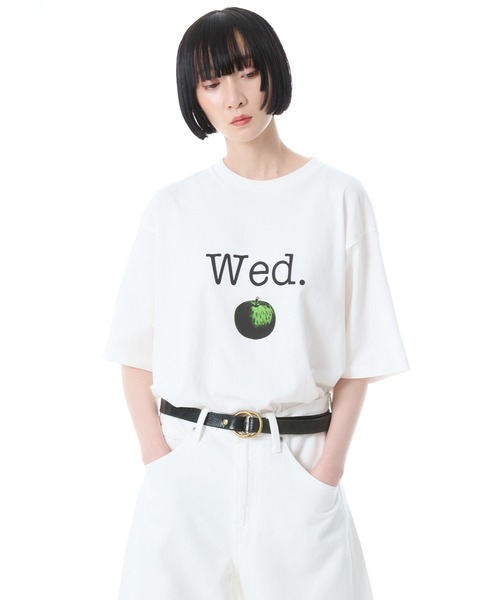 FRUIT OF THE LOOM(フルーツオブザルーム)の「FTL×TODAY EDITION 7fruit 7days Tシャツ(Tシャツ/カットソー・メンズ・オレンジ/サックスブルー/レッド/イエロー/グリーン/パープル/ブルー・XL/L/M)」の2枚目の写真