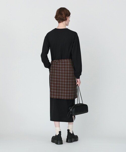 DANTON(ダントン)の「【別注】DANTON / ロングスリーブ ワンピース(ワンピース・レディース・ナチュラル/ブラック・ONE SIZE)」の9枚目の写真