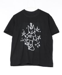 ドローイングエンジェルプリントTシャツ