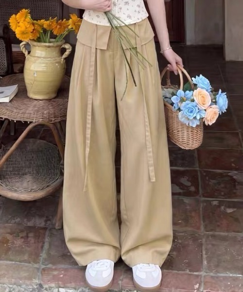 Vipoa(ヴィポア)の「Frill layered relaxy pants(その他パンツ・レディース・ベージュ/ホワイト/チャコールグレー/ライトベージュ・FREE)」の17枚目の写真
