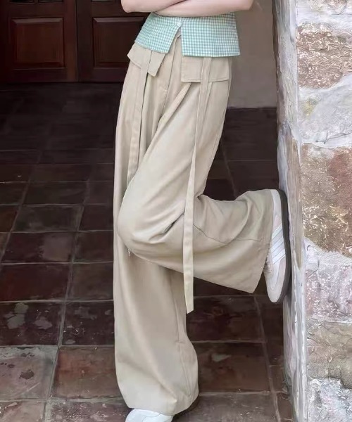 Vipoa(ヴィポア)の「Frill layered relaxy pants(その他パンツ・レディース・ベージュ/ホワイト/チャコールグレー/ライトベージュ・FREE)」の19枚目の写真
