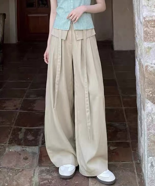 Vipoa(ヴィポア)の「Frill layered relaxy pants(その他パンツ・レディース・ベージュ/ホワイト/チャコールグレー/ライトベージュ・FREE)」の18枚目の写真