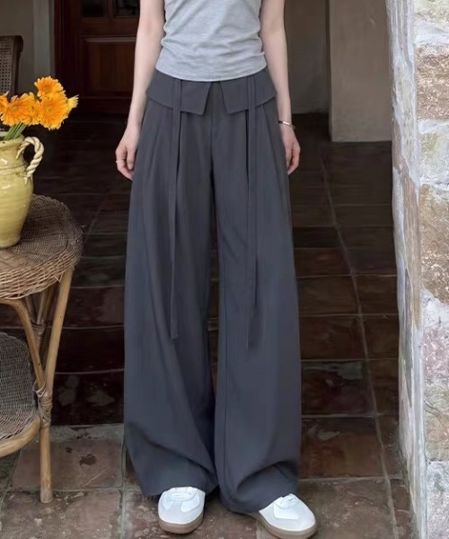Vipoa(ヴィポア)の「Frill layered relaxy pants(その他パンツ・レディース・ベージュ/ホワイト/チャコールグレー/ライトベージュ・FREE)」の20枚目の写真