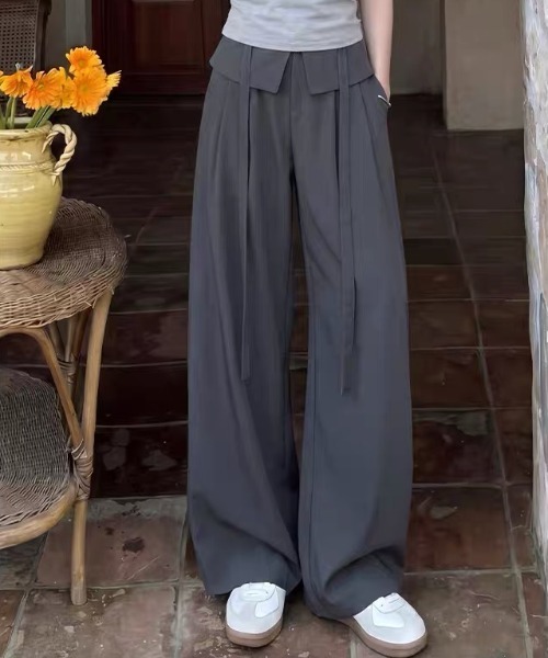 Vipoa(ヴィポア)の「Frill layered relaxy pants(その他パンツ・レディース・ベージュ/ホワイト/チャコールグレー/ライトベージュ・FREE)」の21枚目の写真