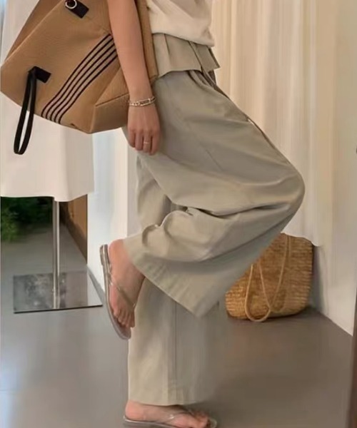 Vipoa(ヴィポア)の「Frill layered relaxy pants(その他パンツ・レディース・ベージュ/ホワイト/チャコールグレー/ライトベージュ・FREE)」の16枚目の写真