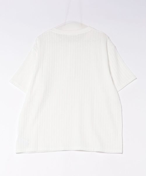 NOWLE(ノウル)の「【NOWLE】リブテクスチャー ヘンリーネック 半袖Tシャツ / ヴィンテージライク クラフトジャガード トップス(Tシャツ/カットソー・メンズ・ブラック/ホワイト・LARGE/MEDIUM)」の17枚目の写真