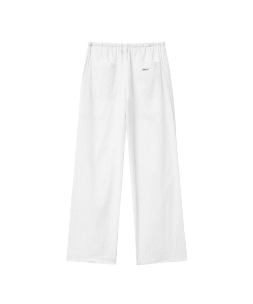 RENSE（レンセ）の「Sheer Tuck Line Pants White（スウェットパンツ・レディース・その他・OS）」の4枚目の写真
