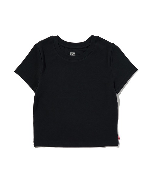 Levi's(リーバイス)の「Levi's/リーバイス エッセンシャル ベビーTシャツ(Tシャツ/カットソー・レディース・ブラック・XS/S/M)」の4枚目の写真