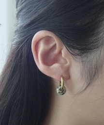 4quince（フォークインス）の「ストーンフープピアス（ピアス（両耳用））」