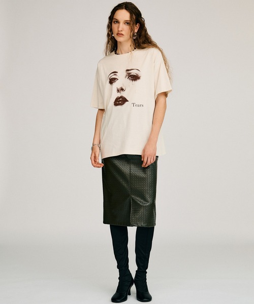 PRANK PROJECT(プランクプロジェクト)の「【2026Autumn Pre-Order】ベルトコンビフェイクレザースカート / Belt Combination Faux Leather Skirt(スカート・レディース・カーキ/ブラウン/ブラック・38/36)」の7枚目の写真