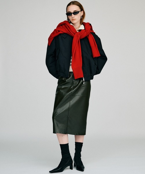 PRANK PROJECT(プランクプロジェクト)の「【2026Autumn Pre-Order】ベルトコンビフェイクレザースカート / Belt Combination Faux Leather Skirt(スカート・レディース・カーキ/ブラウン/ブラック・38/36)」の9枚目の写真