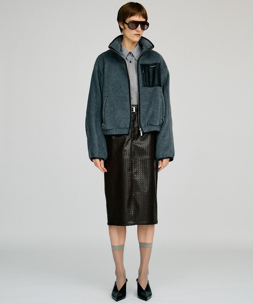 PRANK PROJECT(プランクプロジェクト)の「【2026Autumn Pre-Order】ベルトコンビフェイクレザースカート / Belt Combination Faux Leather Skirt(スカート・レディース・カーキ/ブラウン/ブラック・38/36)」の11枚目の写真