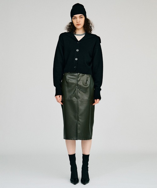 PRANK PROJECT(プランクプロジェクト)の「【2026Autumn Pre-Order】ベルトコンビフェイクレザースカート / Belt Combination Faux Leather Skirt(スカート・レディース・カーキ/ブラウン/ブラック・38/36)」の15枚目の写真