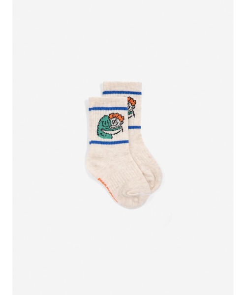 BOBO CHOSES(ボボショーズ)の「Hug Hairy Monster short socks(ソックス/靴下・キッズ・オフホワイト・13cm/13-14cm)」の2枚目の写真