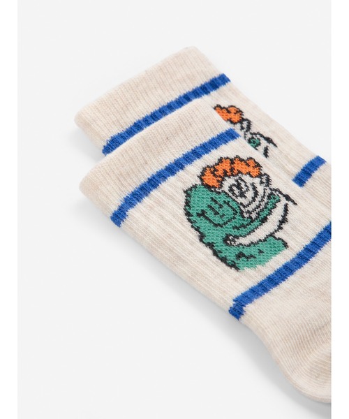 BOBO CHOSES(ボボショーズ)の「Hug Hairy Monster short socks(ソックス/靴下・キッズ・オフホワイト・13cm/13-14cm)」の3枚目の写真