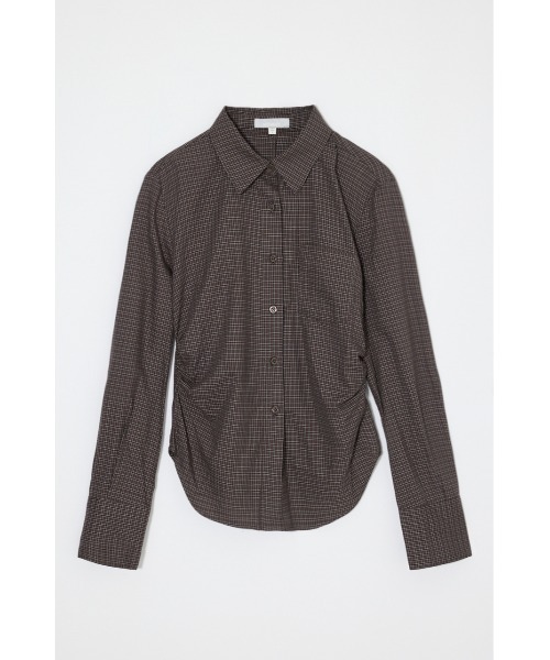 MOUSSY(マウジー)の「【26年AW新作】WAIST FIT シャツ(シャツ/ブラウス・レディース・ブルー系その他/ブルー/ホワイト/ブラウン系その他・FREE)」の1枚目の写真
