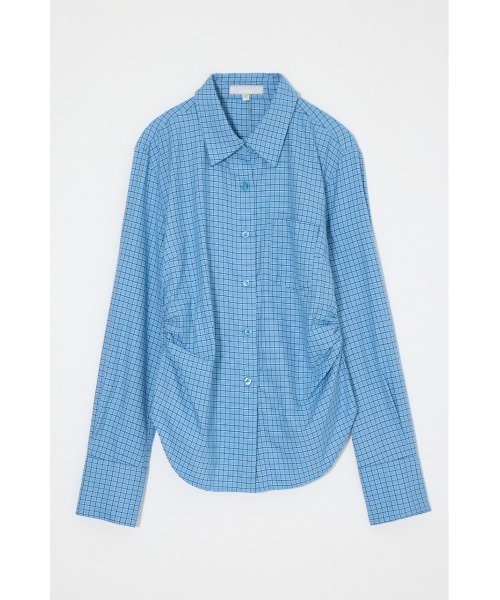 MOUSSY(マウジー)の「【26年AW新作】WAIST FIT シャツ(シャツ/ブラウス・レディース・ブルー系その他/ブルー/ホワイト/ブラウン系その他・FREE)」の4枚目の写真