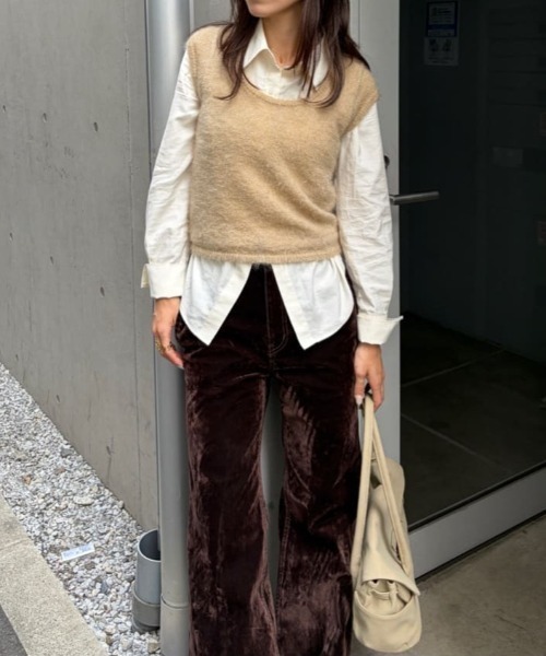 MOUSSY(マウジー)の「【26年AW新作】WAIST FIT シャツ(シャツ/ブラウス・レディース・ブルー系その他/ブルー/ホワイト/ブラウン系その他・FREE)」の17枚目の写真